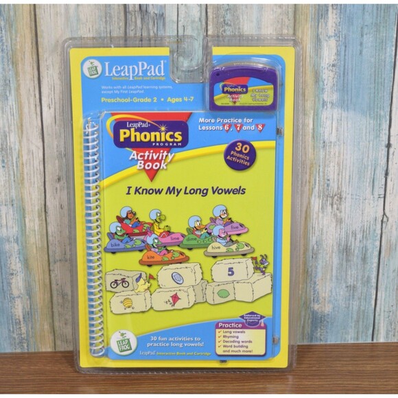 LeapFrog LeapPad Phonics Program I Know My Long Vowels Book Cartridge NEW Sealed - Picture 1 of 3